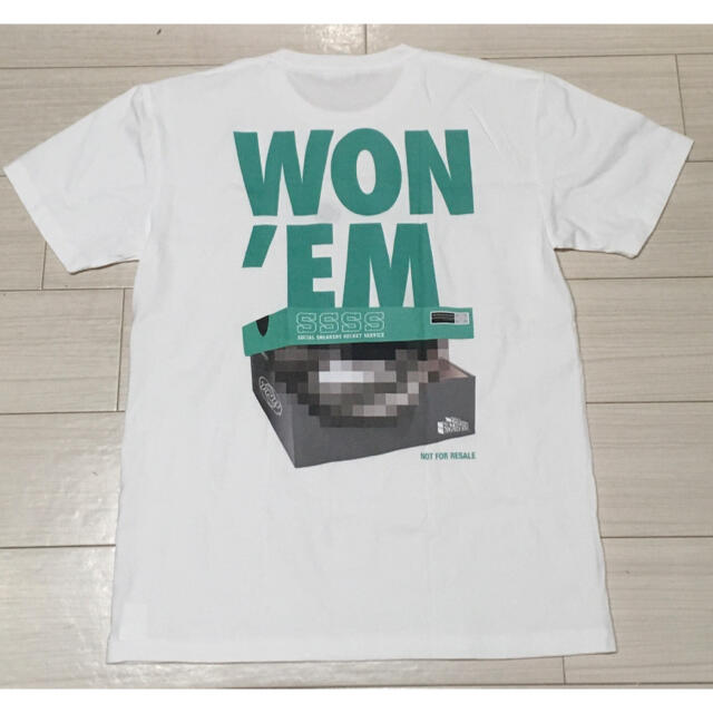 atmos(アトモス)のTNB x  atmosコラボ WON`EM Tee ホワイト Lサイズ メンズのトップス(Tシャツ/カットソー(半袖/袖なし))の商品写真