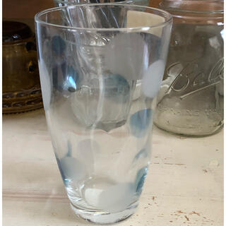 レトロ　アデリアグラス　水玉タンブラー　(ガラス)