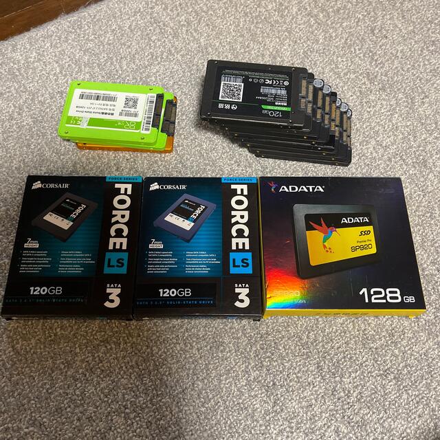 PCパーツ各社 128G 120G SATA SSD 14台