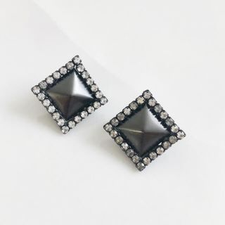 Vintage ＊ chrom color square earring(イヤリング)