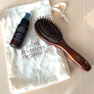 ジョンマスターオーガニック(John Masters Organics)のジョンマスター　パドルブラシ　トリートメント付(ヘアブラシ/クシ)