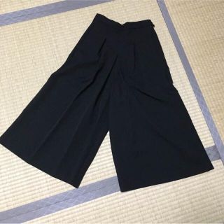 ザラ(ZARA)の超美品！ZARA❤️黒 綺麗め ワイドパンツ ガウチョパンツ(バギーパンツ)