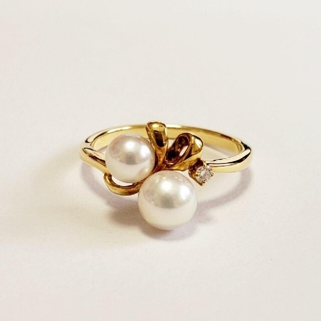 MIKIMOTO(ミキモト)の最終価格！ミキモトMIKIMOTOパールリング７号 レディースのアクセサリー(リング(指輪))の商品写真