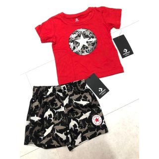 コンバース(CONVERSE)の【新品・タグ付き】１才半　コンバースセットアップ　converseキッズ(Tシャツ/カットソー)