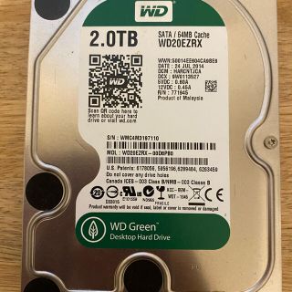 W.D 2.0TB HDD(PCパーツ)
