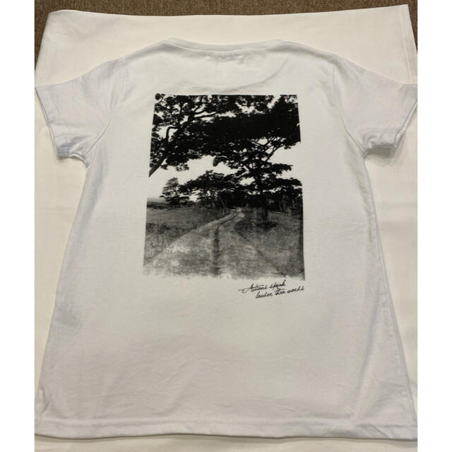 未使用 レディース Tシャツ M 白 黒 モノトーン レディースのトップス(Tシャツ(半袖/袖なし))の商品写真