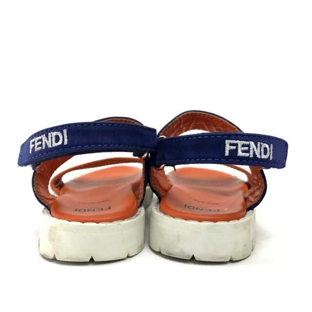 FENDI(フェンディ)のフェンディ モンスター サンダル シューズ 靴 スエード オレンジ キッズ キッズ/ベビー/マタニティのベビー靴/シューズ(~14cm)(サンダル)の商品写真