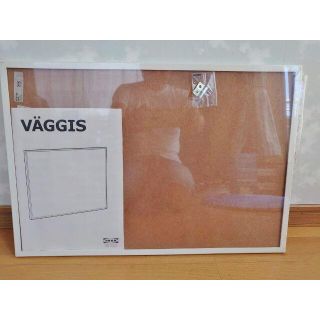 イケア(IKEA)の【新品】IKEA VAGGISコルク製ボード掲示板ホワイト(ウェルカムボード)