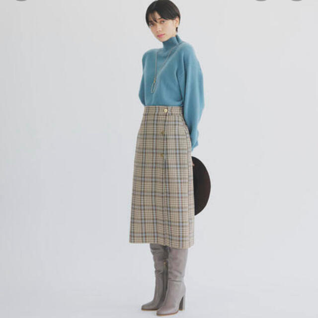 UNITED ARROWS(ユナイテッドアローズ)のエメルリファインズ　リバーシブル　チェック　タイトスカート レディースのスカート(ひざ丈スカート)の商品写真