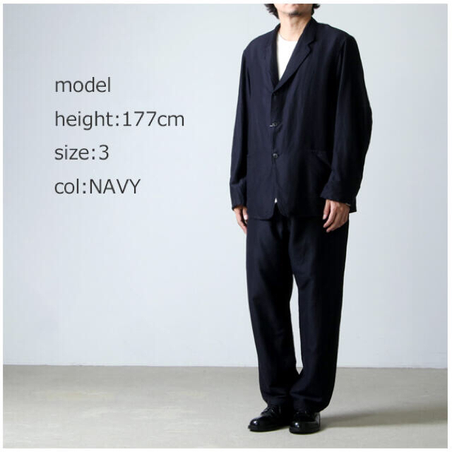 comoli コモリ  22AW シルクネルジャケット