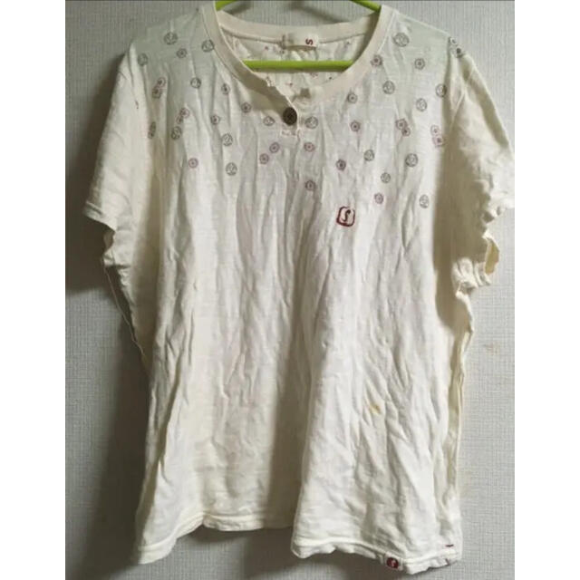 カットソー　半袖　3L レディース　ベージュ レディースのトップス(Tシャツ(半袖/袖なし))の商品写真