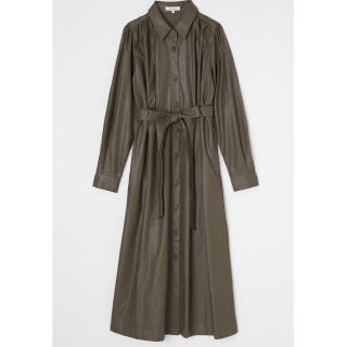 マウジー(moussy)のmoussy LEATHER SHIRT DRESS レザーワンピース(ロングワンピース/マキシワンピース)