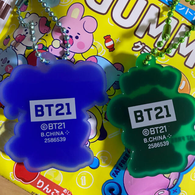 防弾少年団(BTS)(ボウダンショウネンダン)のBT21 グミ　ラバーマスコット　タタ　セット　BTS エンタメ/ホビーのおもちゃ/ぬいぐるみ(キャラクターグッズ)の商品写真