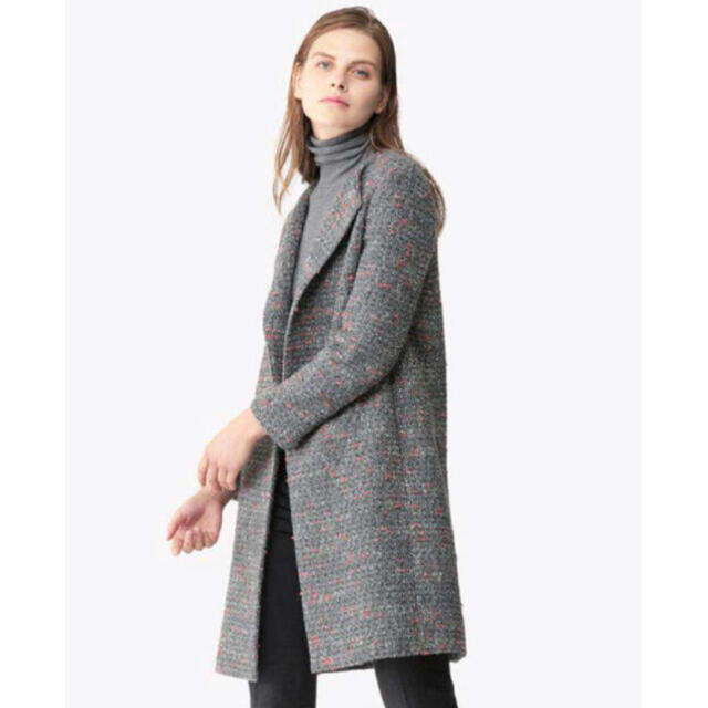 theory - Theory 19ss ノーカラーツイードコートの通販 by yu♡'s shop