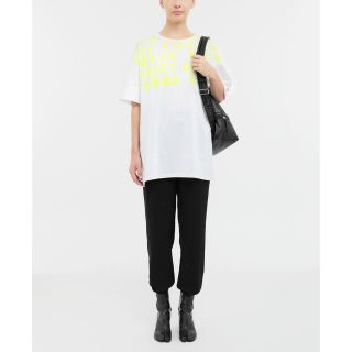 マルタンマルジェラ(Maison Martin Margiela)のMaison Margiela エイズ Tシャツ ホワイト×イエローマルジェラ(Tシャツ/カットソー(半袖/袖なし))