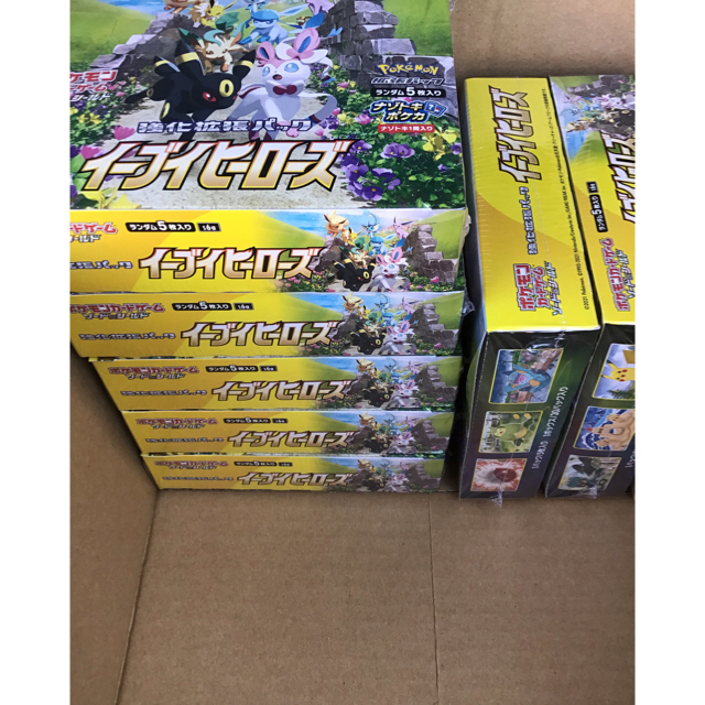 ポケモン(ポケモン)の【シュリンク付未開封】イーブイヒーローズ9box V-UNION×2 エンタメ/ホビーのトレーディングカード(Box/デッキ/パック)の商品写真