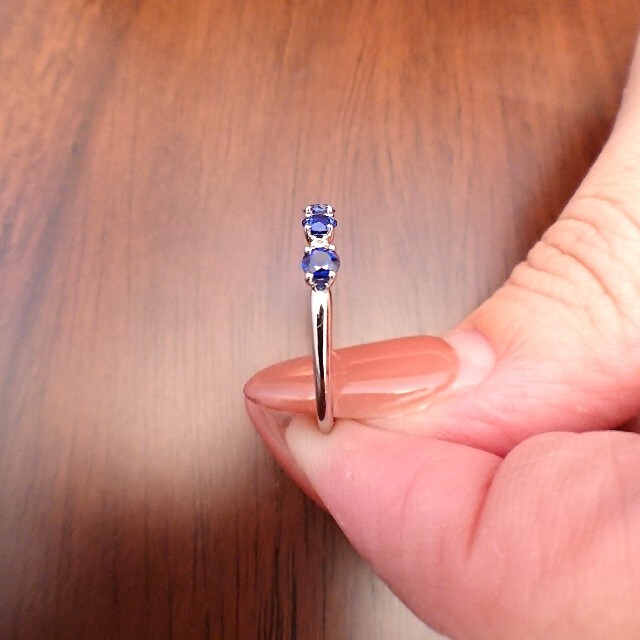 イナ様専用ブルーサファイア 0.55ct✨ダイヤ リング プラチナ 鑑別 12号 レディースのアクセサリー(リング(指輪))の商品写真