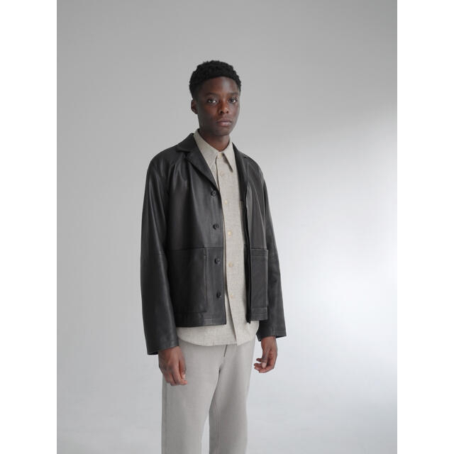 21aw AURALEE GOAT LEATHER JACKET