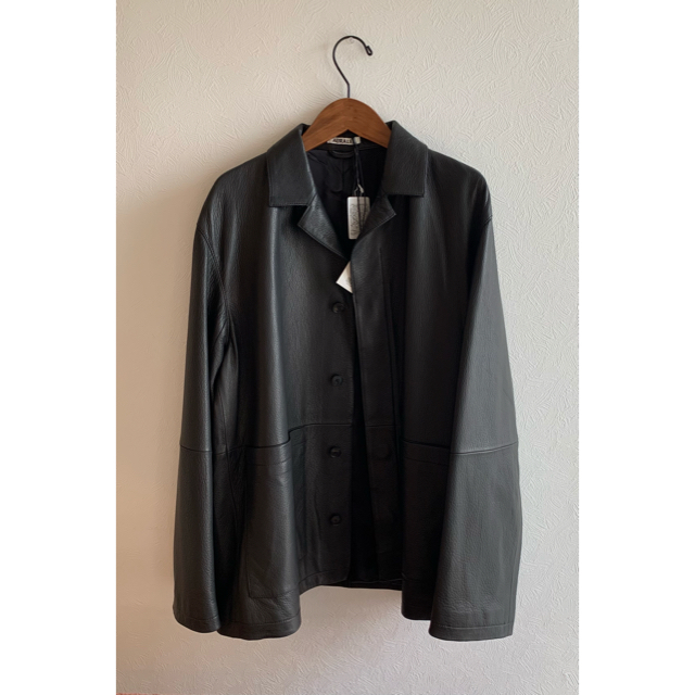 COMOLI(コモリ)の21aw AURALEE GOAT LEATHER JACKET メンズのジャケット/アウター(レザージャケット)の商品写真