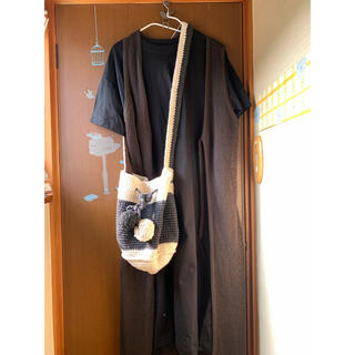 チャイハネ(チャイハネ)のamina   巾着型手編みのバケツショルダーバッグ　(ショルダーバッグ)