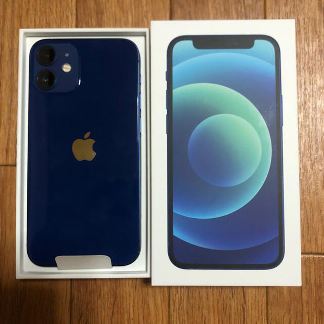 高質で安価 iPhone simロック解除済 64GB au ブルー mini 12 iPhone