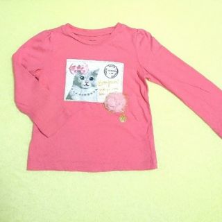 ベビーギャップ(babyGAP)の[babygap] 猫ちゃん 長袖Tシャツ 95(Tシャツ/カットソー)