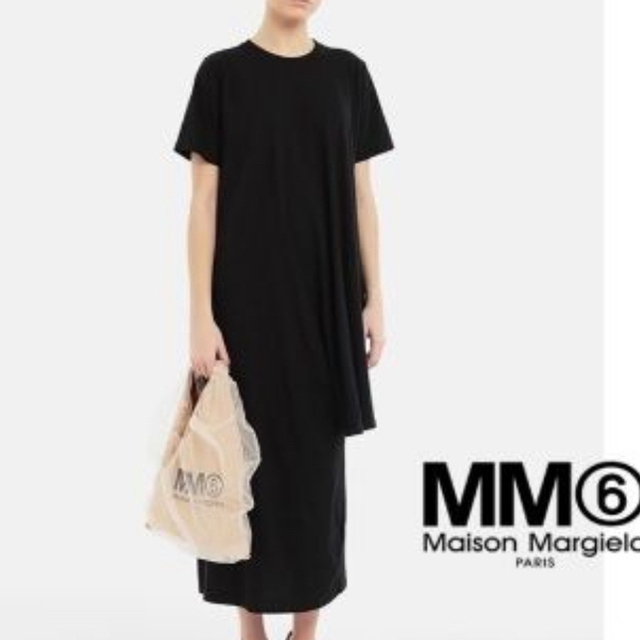 MM6(エムエムシックス)のMM6 Tシャツドレスワンピース　Sサイズ　2020SS レディースのワンピース(ロングワンピース/マキシワンピース)の商品写真