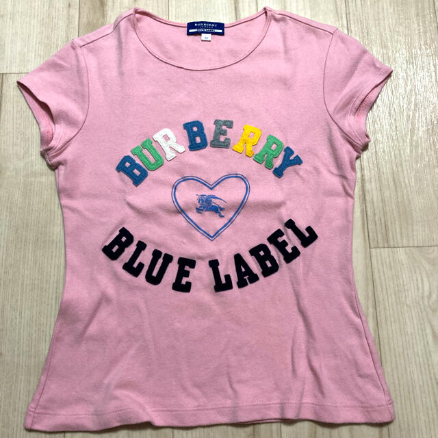 バーバリーブルーレーベル Tシャツ ピンク
