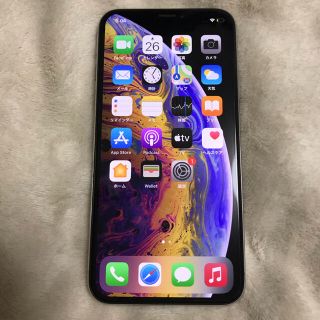 アップル(Apple)のiPhonexs 64GB シルバー　SIMフリー(スマートフォン本体)