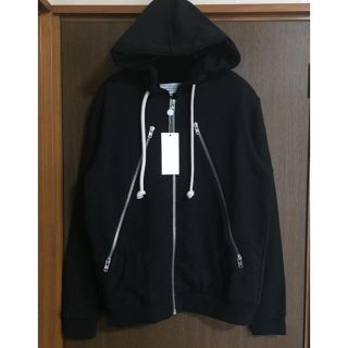 マルタンマルジェラ(Maison Martin Margiela)の黒48新品 メゾン マルジェラ 八の字 スウェット  シャツ パーカー ブルゾン(スウェット)