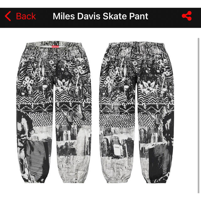 supreme Miles Davis Skate Pant Sサイズ その他