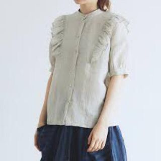 【新品未使用】magali 20S/S リネンフリル袖ブラウス