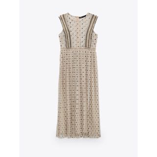 ザラ(ZARA)の【ms様専用】ZARA セミシースルードットワンピース(ロングワンピース/マキシワンピース)