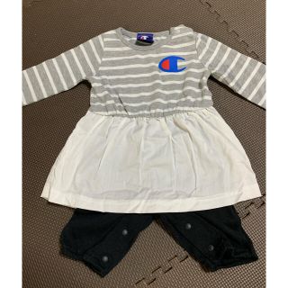 チャンピオン(Champion)の【最終値下げ】女の子　70サイズ　ワンピース(ワンピース)