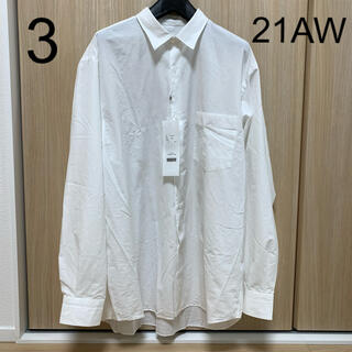【新品】新型コモリシャツ 21AW サイズ3 白 U03-02001(シャツ)