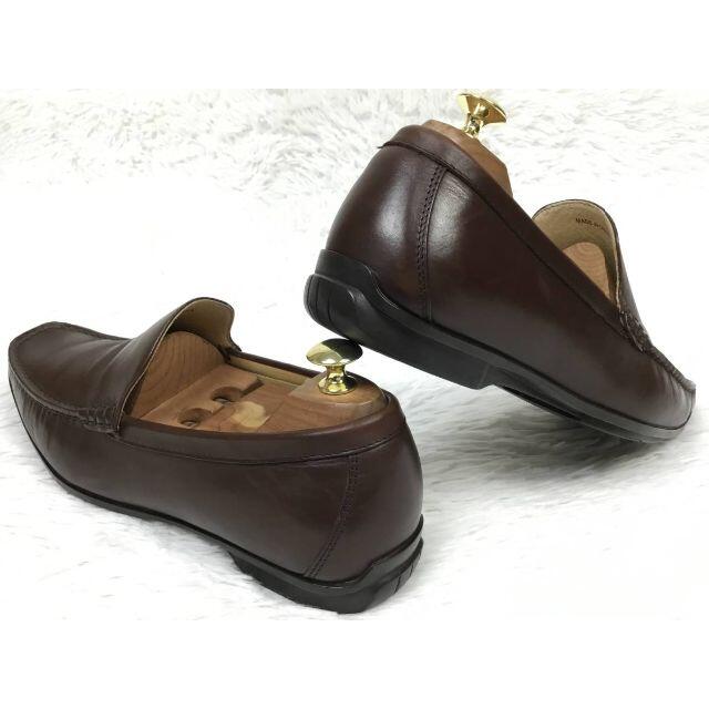REGAL(リーガル)の美品REGALリーガルベネチアンローファースリッポンブラウン25cm メンズの靴/シューズ(スリッポン/モカシン)の商品写真
