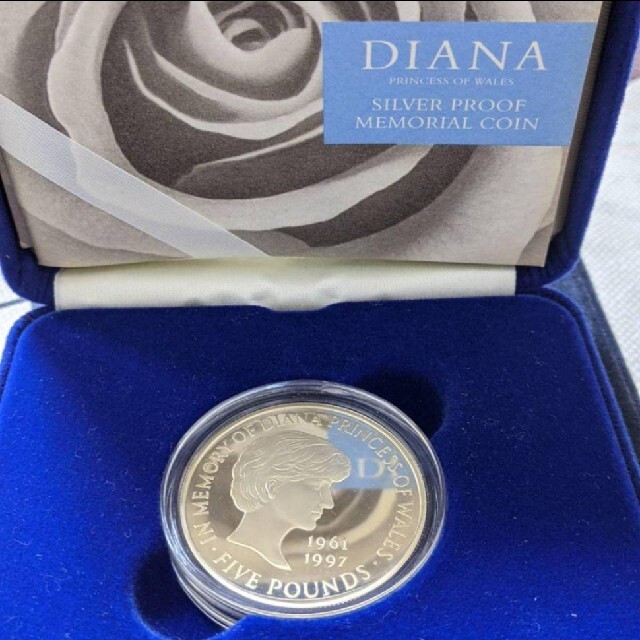 ダイアナ妃　追悼記念コイン1999年５ポンド