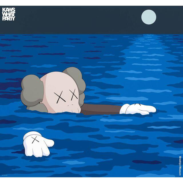 KAWS WHAT PARTY ポスター" TIDE "