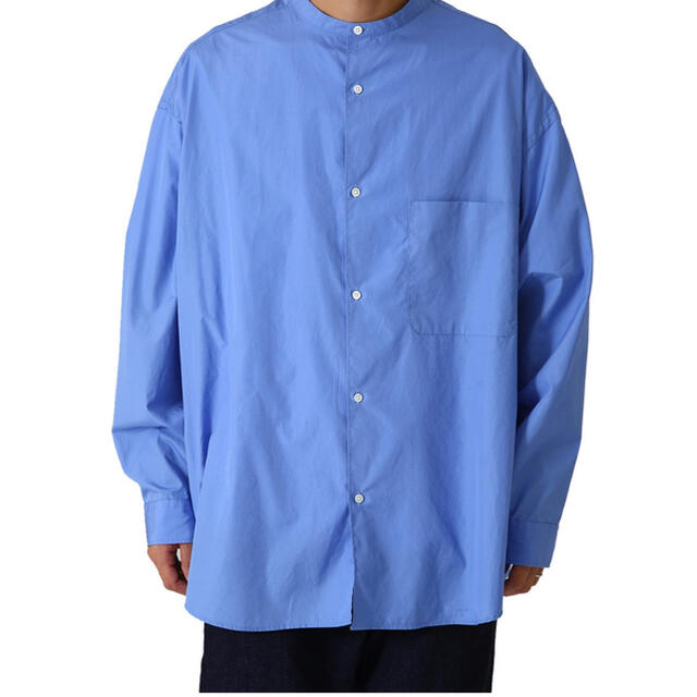 Graphpaper グラフペーパー ブロードオーバーサイズシャツ　バンドカラー 1