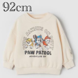 ザラキッズ(ZARA KIDS)の専用です《新作》新品　パウパトロールスウェットシャツ&ロングTシャツ 92cm(Tシャツ/カットソー)