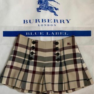 バーバリーブルーレーベル(BURBERRY BLUE LABEL)のバーバリーブルーレーベル キュロットスカート ショートパンツ(キュロット)