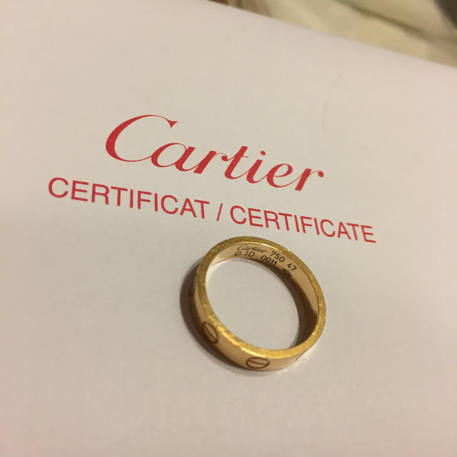 Cartier(カルティエ)のYukki様専用♡カルティエ Cartier ミニラブリング PG 7号 レディースのアクセサリー(リング(指輪))の商品写真
