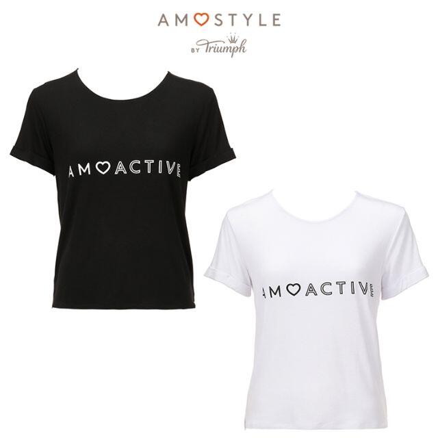 AMO'S STYLE(アモスタイル)のAMO's STYLE　アモスタイル　ロゴTシャツ/速乾性　Mサイズ レディースのトップス(Tシャツ(半袖/袖なし))の商品写真