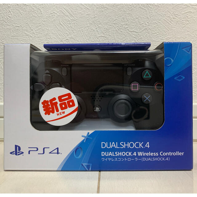 PS4 ワイヤレスコントローラー 純正 デュアルショック4 新品 プレステ 黒
