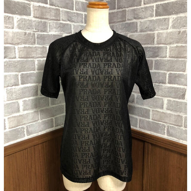 PRADA(プラダ)のPRADA シースルー カットソー＆Bou Jeloud ワンピース レディースのトップス(Tシャツ(半袖/袖なし))の商品写真