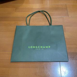 ロンシャン(LONGCHAMP)の紙袋　Longchamp 緑(ショップ袋)