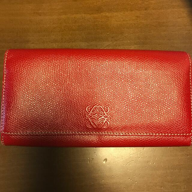 LOEWE  長財布　RED