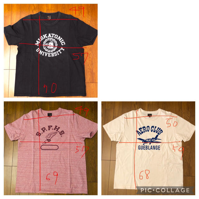 THE REAL McCOY'S(ザリアルマッコイズ)のミートボール様専用　ジョーマッコイ Tシャツ3枚まとめて！ メンズのトップス(Tシャツ/カットソー(半袖/袖なし))の商品写真