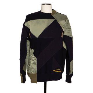 サカイ(sacai)のsacai 2021SS パネルドッキングスウェット(スウェット)