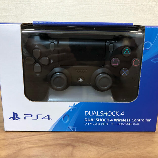 【新品未開封】PS4純正コントローラー　デュアルショック4 ジェットブラックps4